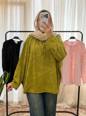 شومیز مانتویی بهاره زنانه (سبز)