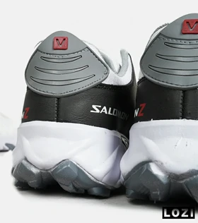 کفش کتانی مردانه و زنانه سفید مشکی سالومون Salomon z flex connect مدل 6834