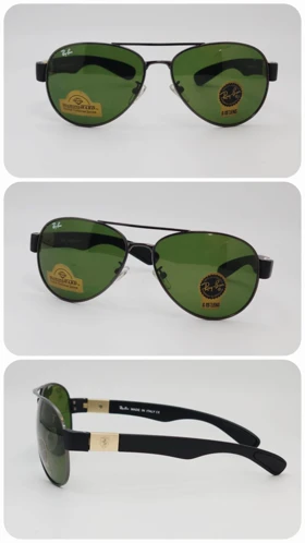 عینک آفتابی مردانه و زنانه ریبن Rayban Rb3509 ضد اشعه UV400 (فریم مشکی عدسی‌ها سبز)