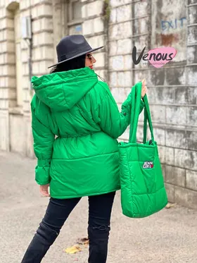 کاپشن کمرگت کیف دار