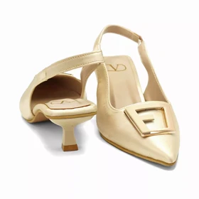 کفش مجلسی زنانه پاشنه‌دار 3 سانت مدل sandal valentino _ 400343