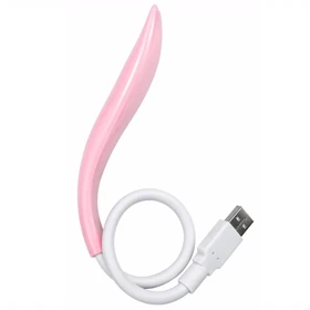 چراغ مطالعه USB مدل T-001 با نور LED و قابلیت تنظیم زاویه (صورتی)