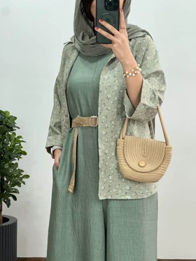 سرهمی گلشید همراه با کمربند 4