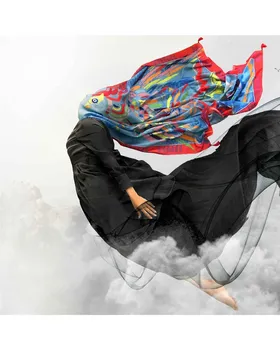 روسری آبی زنانه