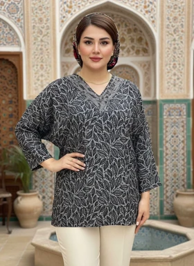 شومیز نگین‌دار کیمانو مدل تابان کد 50277