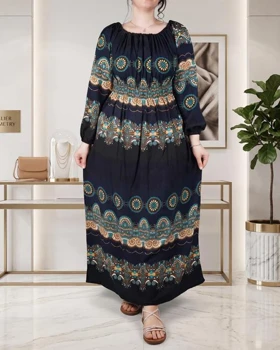 پیراهن ساحلی گلنوش E7511 (سرمه ای)