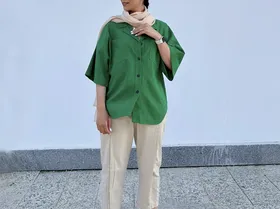 شومیز لینن رنگین کمان