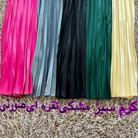 شلواردامنی پلیسه ساتن مزونی