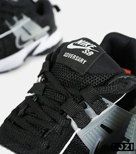 کفش کتانی مردانه و زنانه مشکی طوسی Nike cushlon مدل 7197