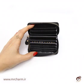 جاکارتی زیپی چرم طرح دار MRC179-01