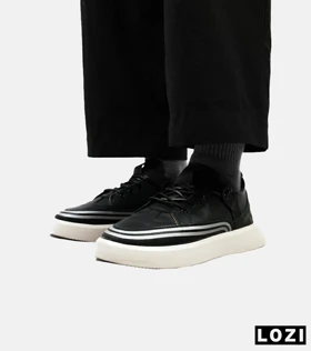 کفش کتانی کژوال مردانه مشکی سفید ZARA