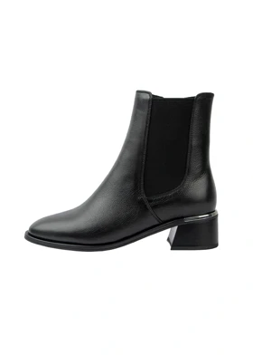 نیم بوت چرم زنانه مدل ملودی