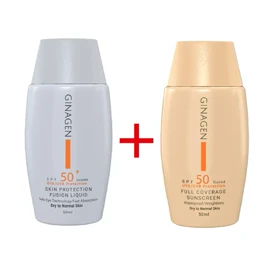 باندل ضدآفتاب خشک رنگی 03 ضدآفتاب خشک بی رنگ ژیناژن