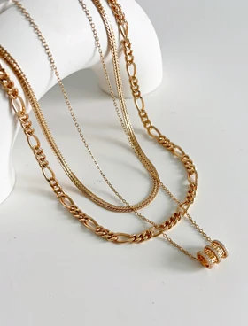 گردنبند زنانه پلاک استوانه ای