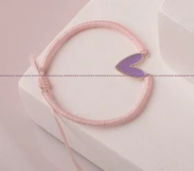 دستبند نقره قلب