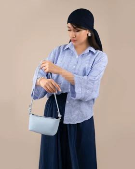 شومیز باکسی راه راه آبان کد 29560