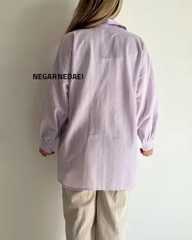 شومیز مانتویی fresh (یاسی)
