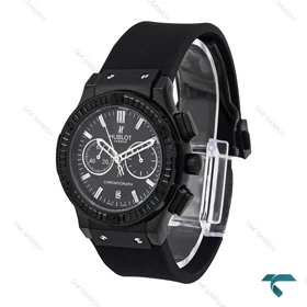 ساعت هابلوت زنانه سه موتوره فول مشکی دورنگین Hublot-6420-L