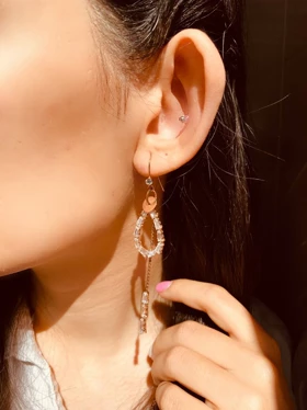 گوشواره آویز اشکی فولیجیا