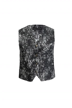 ژیله کتان طرحدار - 1108