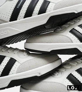 کفش کتانی مردانه سفید مشکی ADIDAS Tyshawn