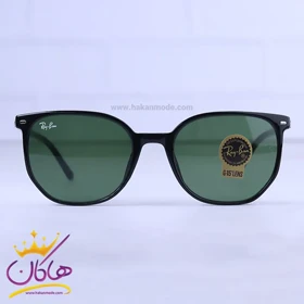 عینک آفتابی ریبن تمام فریم مشکی شیشه سبز RB2197/2