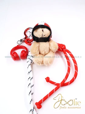 آویز کیف چارم بگ مدل تدی کد C9101 (قرمز)