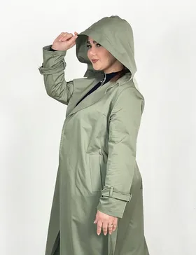 بارانی ماکسی کلاهدار شیلا کد : 003238