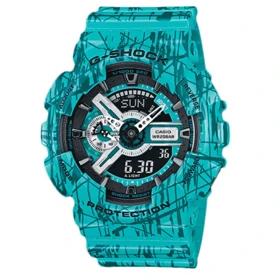 3Casio G Shock GA-110SL-3A Blue Jam Tangan Pria