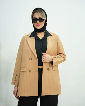 کت یقه انگلیسی راه‌راه