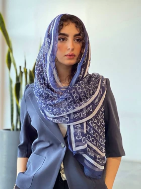 شال بهاره ck (سرمه ای)