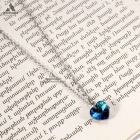 گردنبند قلب زنانه Blue Heart Necklace