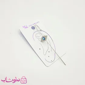 گوشواره کراس دخترانه YSX مدل چشم نقره ای