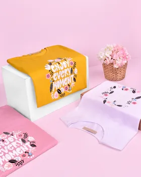 تیشرت چاپی گل‌دار