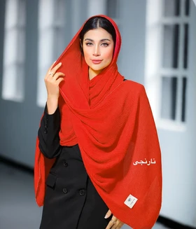 شال پلیسه برشکا دورلمه مدادرنگی کد836