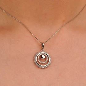 پلاک فول نگین رنگ سفید برند ژوپینگ