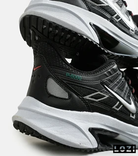 کفش کتانی مردانه و زنانه مشکی نقره ای نایک NIKE P-6000