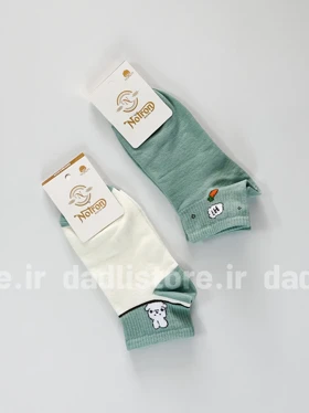 جوراب مچی نخ پنبه طرح خرگوش