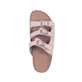 صندل زنانه مدل برکین 3 بند بژ کد 4951