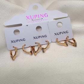 گوشواره ژوپینگ طرح «میخ» (Nail) | ترکیب جسارت صنعتی و درخشش نگین