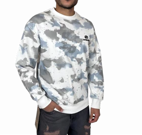 دورس مردانه آبی طرح چریکی پاره قواره باکسی