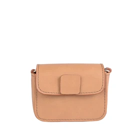 مینی کیف چرم زنانه مزون (کرم)