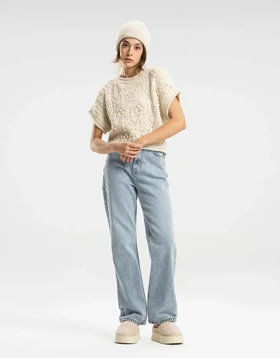 ژاکارد دو رنگ (استخوانی)