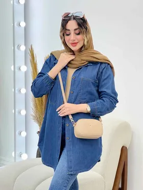 مانتو جین کاغذی پایین هلال نادیا