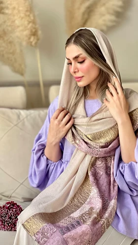 شال نخ‌حریر هندی