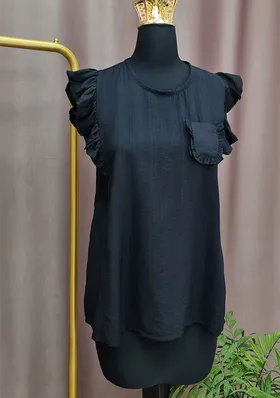 تاپ آستین چین‌دار