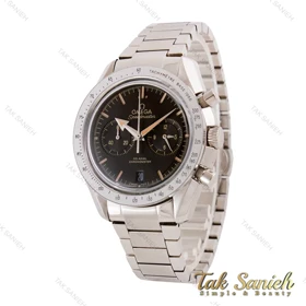 ساعت امگا اسپیدمستر مردانه نقره ای صفحه مشکی Omega-4551-G