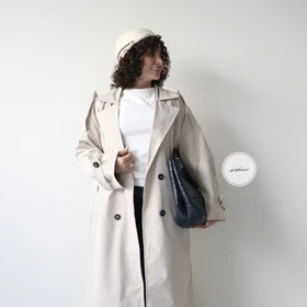 ترنچ کت مدل دلیسا (استخونی)