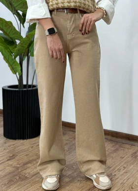 شلوار کتان نیم بگ 3