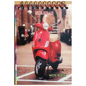 دفترچه یادداشت فانتزی شاهباز Shahbaz سایز 1/16 طرح دار سیمی (رندوم پسرانه)